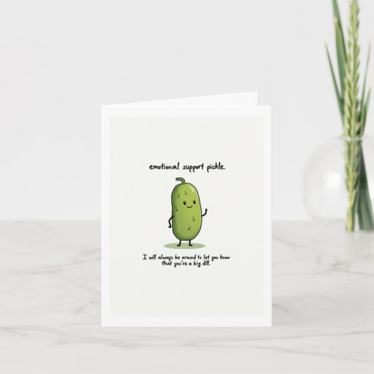 Emotional Support Pickle Kaart (Voorkant)