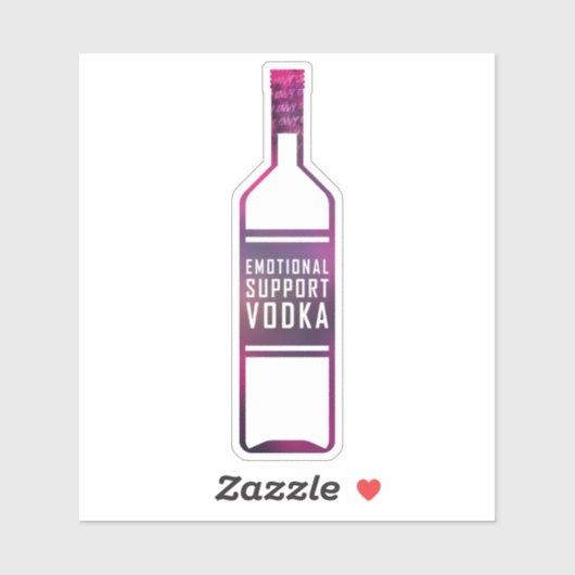 "Emotional Support wodka" sticker (Vel)
