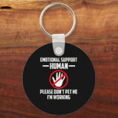 Emotional-suprt Human Halloween Costume Do Not Pet Sleutelhanger (Voorkant)