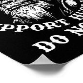 Emotional Suprt Husband Do Not Pet Funny Monkey (o Poster (Hoek)