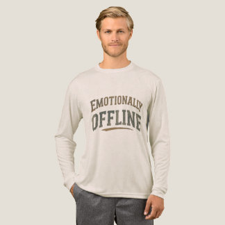 Emotionally Offline – Vintage Minimalist Tri-Blend Shirt
