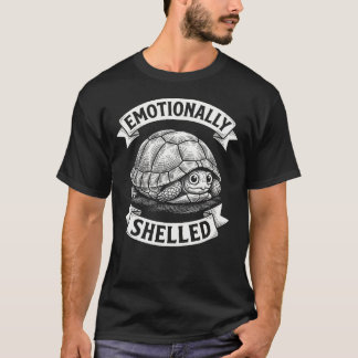 Emotionally Shelled Turtle Humor Anti Social Vibe T-shirt