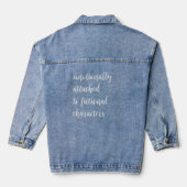 Emotioneel aan Fictional Characters bevestigd Denim Jacket (Achterkant)