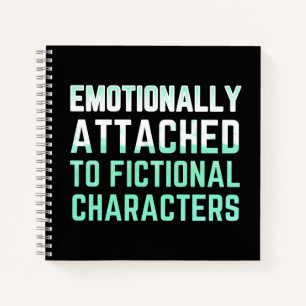 Emotioneel aan Fictionele Karakters bevestigd Notitieboek