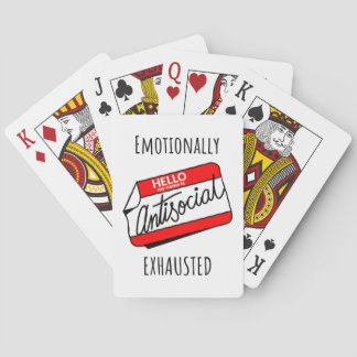 Emotioneel geëxtraheerd pokerkaarten