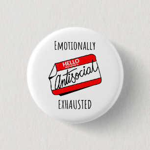 Emotioneel geëxtraheerd ronde button 3,2 cm