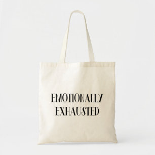 Emotioneel geëxtraheerd tote bag