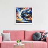 emotioneel landschap canvas afdruk (Insitu (Woonkamer))
