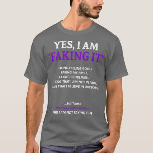 Emotioneel misbruikbewustzijn Ik doe alsof in deze T-shirt