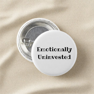 Emotioneel Niet Geïnteresseerde Grappige Kantoor P Ronde Button 3,2 Cm