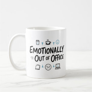 Emotioneel niet op kantoor Funny koffiemok