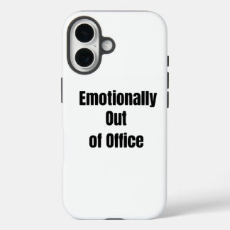 Emotioneel niet op kantoor Grappige telefoonhoes iPhone 16 Hoesje