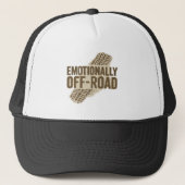 Emotioneel Off-Road Trucker Hat – Rugged Adventure Trucker Pet (Voorkant)