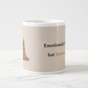 Emotioneel onbeschikbaar maar seizoensgebonden fee extra grote beker