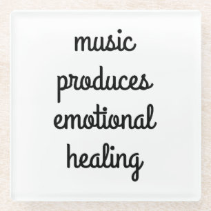 Emotioneel Onderzetter voor het genezen van glas Glazen Onderzetter