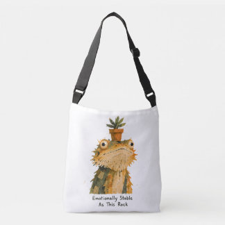 Emotioneel Stabiele Baardagaam Kunst Crossbody Tas