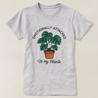 Emotioneel Verbonden Met Mijn Planten Schattig Spo T-shirt