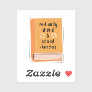 Emotioneel Verbonden Sticker,,boek,boeken,boekenwu Sticker