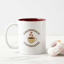 Emotioneel vol cafeïne – Koffiemok met een sterke 