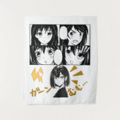 Emotionele Anime grids. Geen BG Wandkleed (Voorkant)