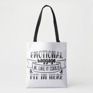Emotionele bagage die hier past draagtas