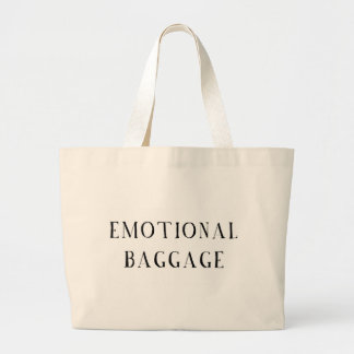Emotionele bagage grote tote bag