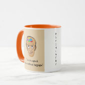 Emotionele bagage! -Psychiatrische Humor Mok (Voorkant links)