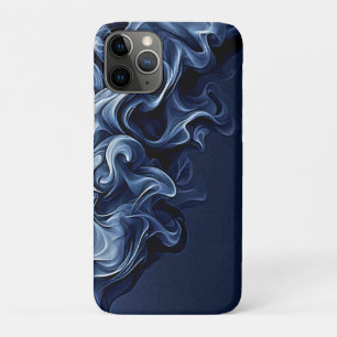 Emotionele blauwe rook kunst iPhone 11 pro hoesje
