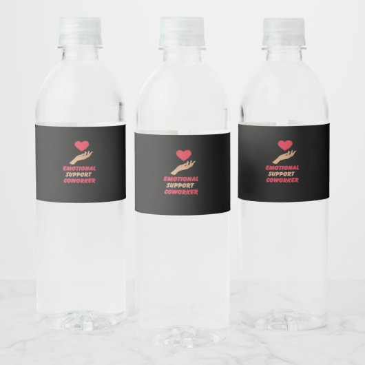 Emotionele Help Collega Classic Vibes Waterfles Etiket (Flessen)