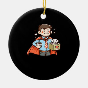 Emotionele Help Collega Klassieke Virale Meme Keramisch Ornament