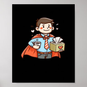 Emotionele Help Collega Klassieke Virale Meme Poster