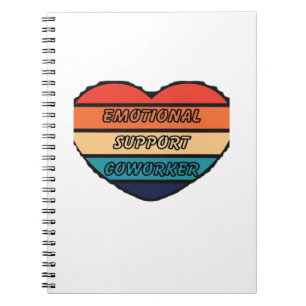 Emotionele hulp collega grappig notitieboek