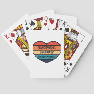 Emotionele hulp collega grappig pokerkaarten