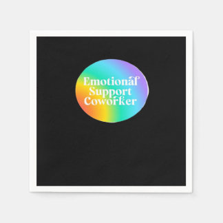 Emotionele hulp collega grappig servet