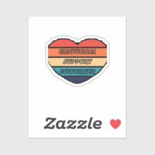 Emotionele hulp collega grappig sticker