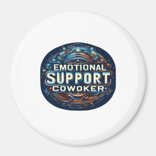 Emotionele hulp collega, typografie Classic Magneet