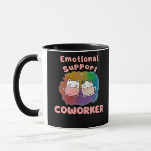 Emotionele hulp collega werk Bestie, baan, Kantoor Mok