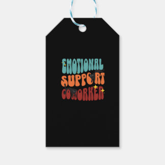 Emotionele hulp Coworker Cat Classic Cadeaulabel