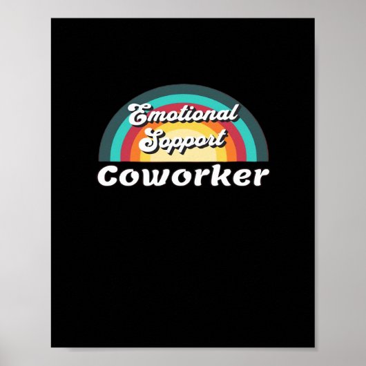 Emotionele hulp Coworker Classic Chilling Meme Poster (Voorkant)