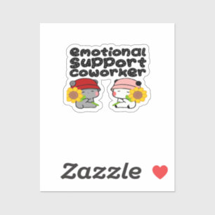 Emotionele hulp Coworker Classic Sticker