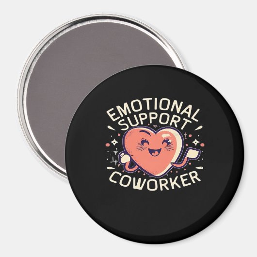 Emotionele hulp Coworker Funny Sloth en Quote Magneet (Voorkant / Achterkant)