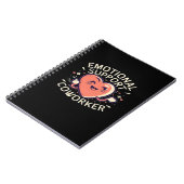Emotionele hulp Coworker Funny Sloth en Quote Notitieboek (Linkerzijde)