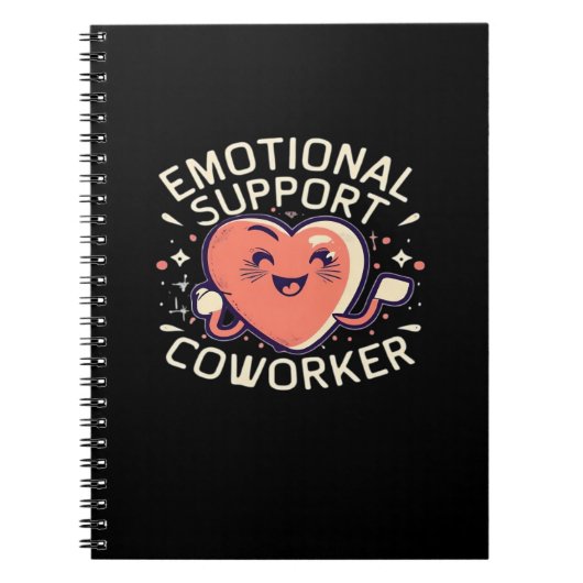 Emotionele hulp Coworker Funny Sloth en Quote Notitieboek (Voorkant)