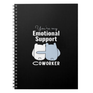 Emotionele hulp Coworker Grappig Quote Notitieboek