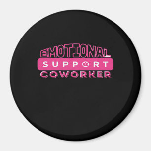 Emotionele hulp Coworker Pink Flower Essential Magneet