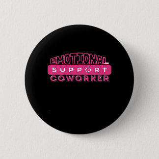 Emotionele hulp Coworker Pink Flower Essential Ronde Button 5,7 Cm