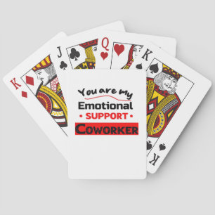 Emotionele hulp Coworker Sloth Vibes Pokerkaarten