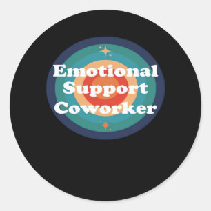 Emotionele hulp Coworker Trend Ronde Sticker