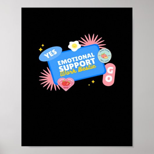 Emotionele Hulp Medewerker - Werk Bestie Kantoor G Poster (Voorkant)