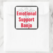 Emotionele Ondersteuning Banjo - Grappige Sticker (Tas)